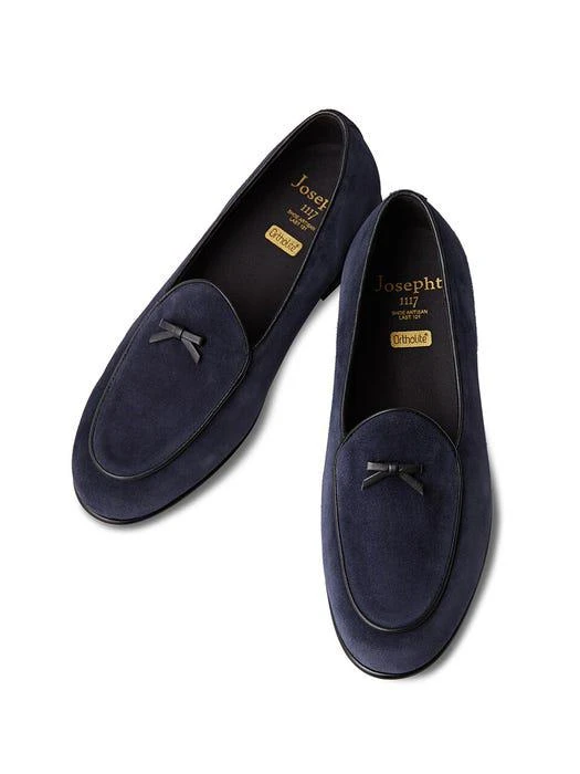 商品JOSEPHT|Paris Loafers Navy,价格¥944,第1张图片