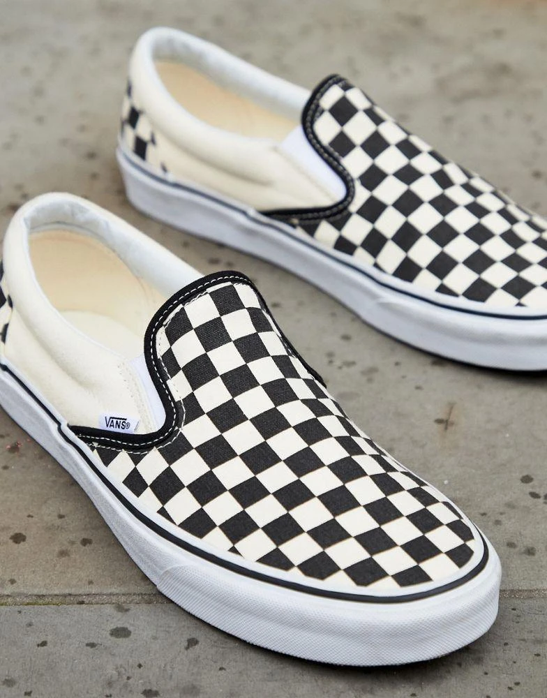 商品Vans|男士休闲时尚百搭一脚蹬单鞋黑白棋格滑板鞋,价格¥488,第2张图片详细描述