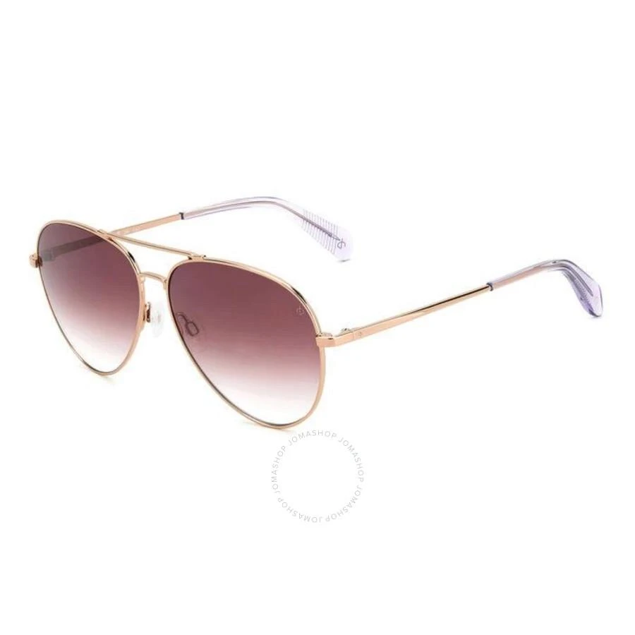 商品Rag & Bone|Pink Gradient Pilot Men's Sunglasses RNB5052/G/S 0AU2/3X 59,价格¥281,第1张图片