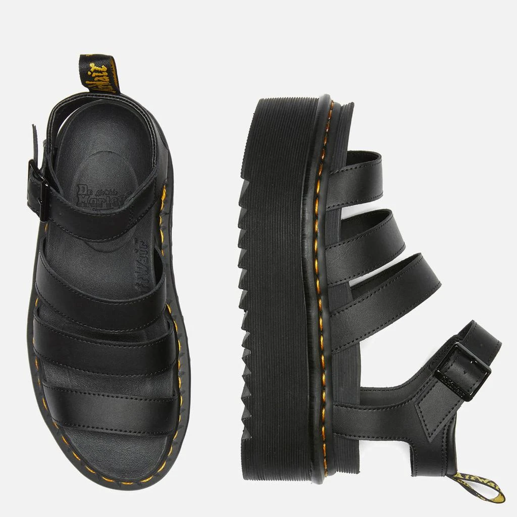 商品Dr. Martens|Dr. Martens Women's Blaire Quad Sandals - Black,价格¥1268,第3张图片详细描述