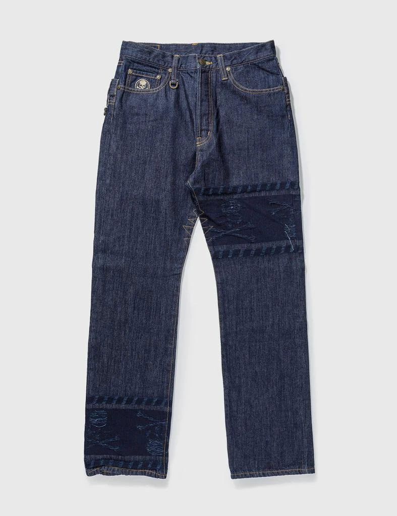 商品[二手商品] mastermind JAPAN|Mastermind Japan Unwashed Back Double Waist Jeans,价格¥4837,第1张图片