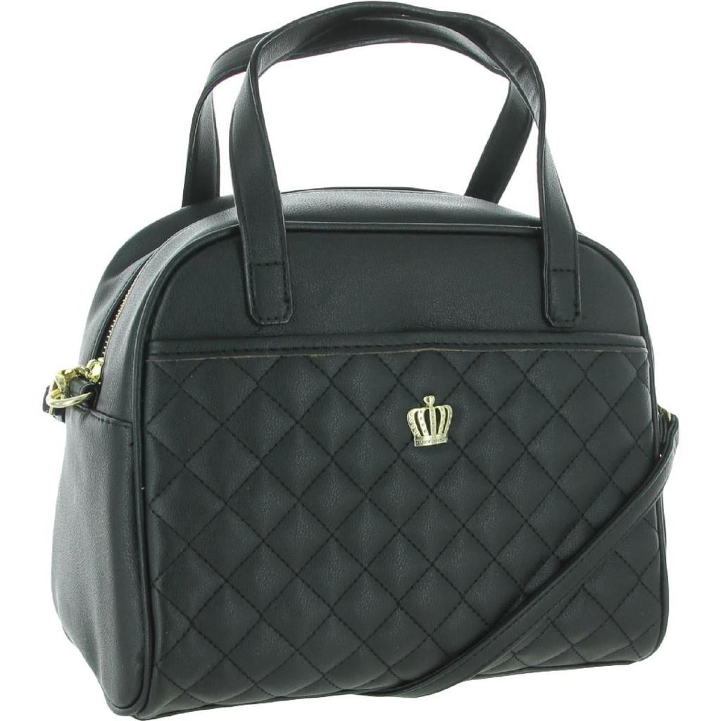 商品Juicy Couture|Juicy Couture Crown Royal Women's Faux Leather Quilted Embellished Convertible Satchel Handbag,价格¥138,第4张图片详细描述