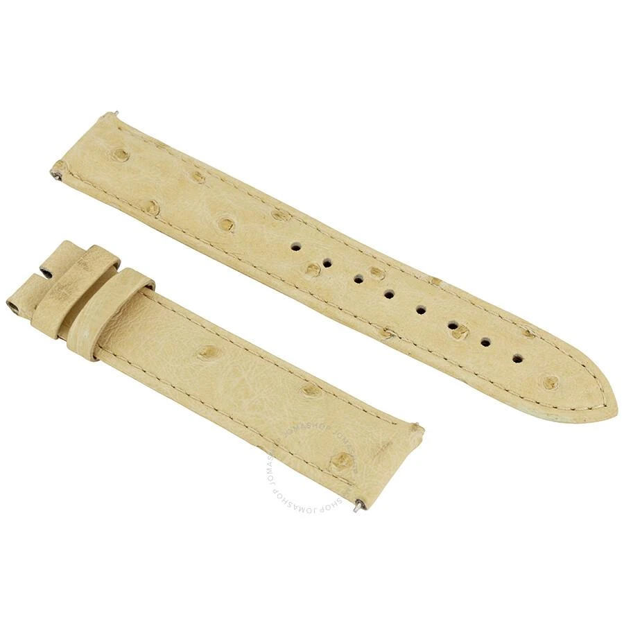 商品Hadley Roma|Ivory 19 MM Ostrich Leather Strap,价格¥298,第1张图片