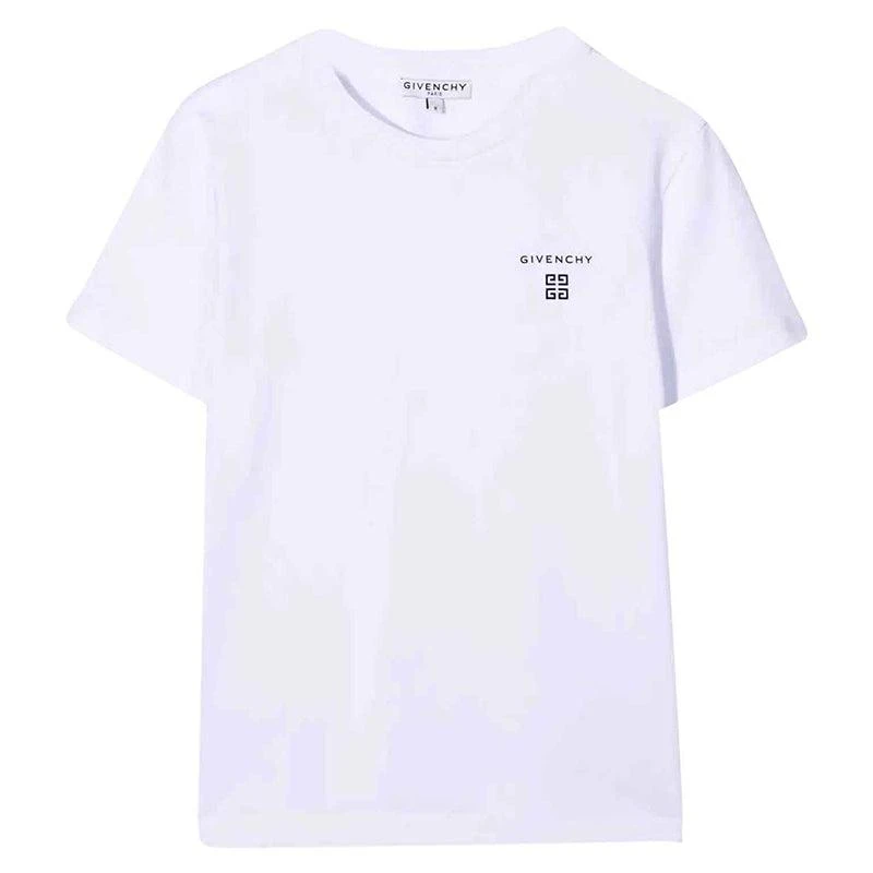 商品Givenchy|大童款 白色棉质logo标志圆领T恤【香港仓极速发货】,价格¥1159,第1张图片