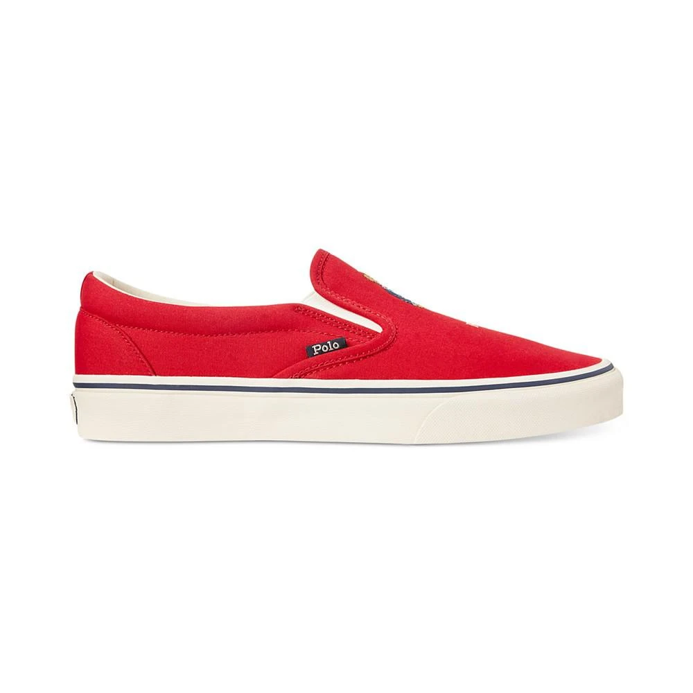 商品Ralph Lauren|Men's Keaton Polo Bear Canvas Sneaker,价格¥594,第3张图片详细描述