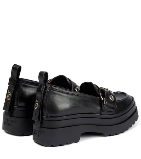 商品RED Valentino|Buckled leather loafers,价格¥2965,第3张图片详细描述