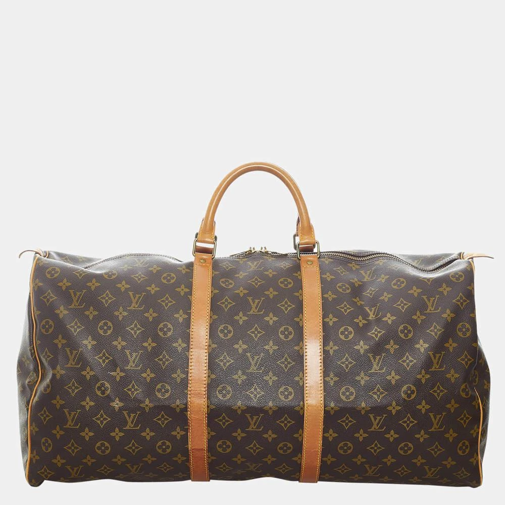 商品[二手商品] Louis Vuitton|Louis Vuitton Brown Monogram Keepall 60,价格¥8016,第1张图片