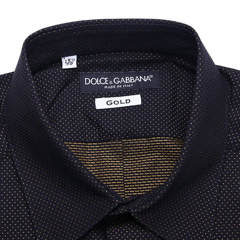 Dolce&Gabbana 杜嘉班纳 男士黑色棉质长袖衬衫 G5AZ1T-FJ5DB-S8353 商品