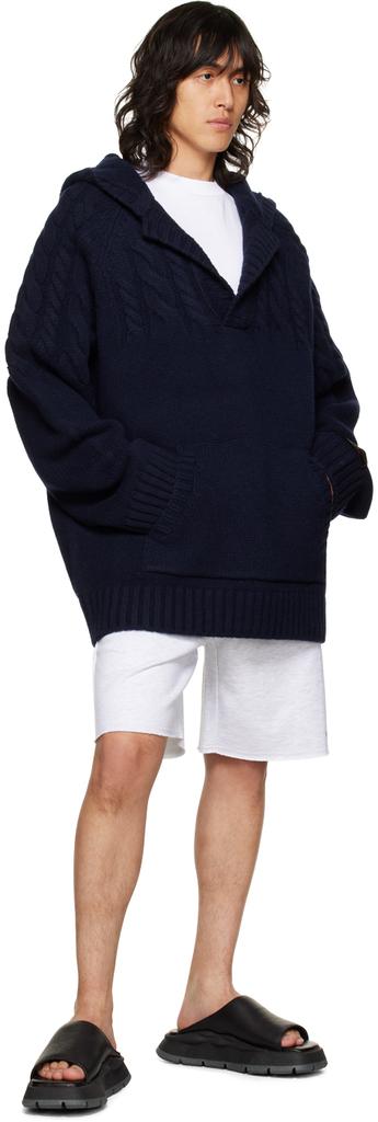 Navy Chunky Sweater商品第4张图片规格展示