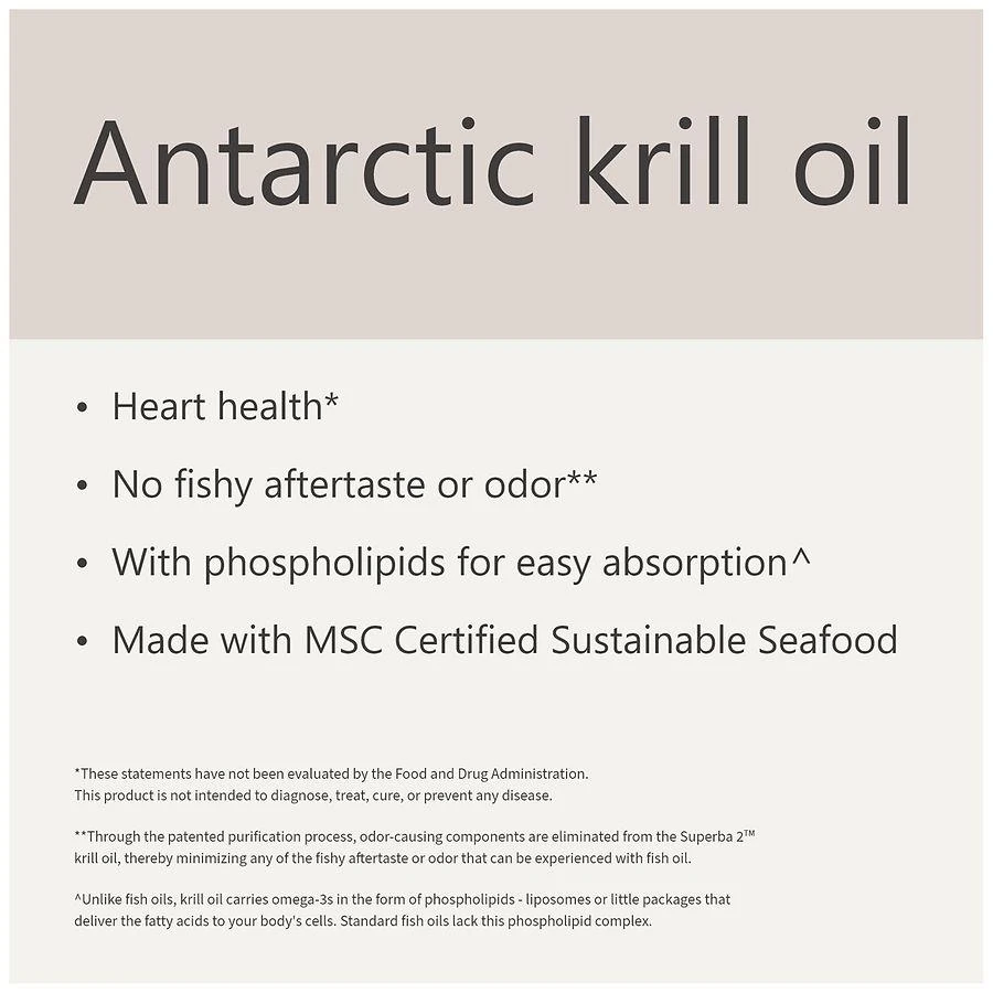 Extra Strength Antarctic Krill Oil 500 mg Softgels (120 days) 商品