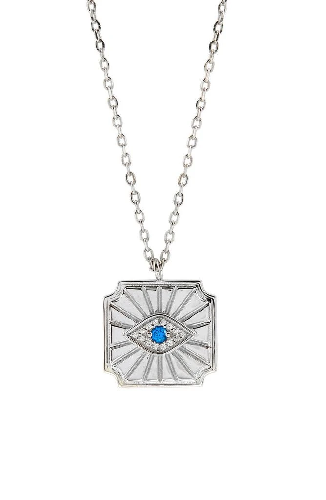 商品Savvy Cie Jewels|Sterling Silver Evil Eye Pendant Necklace,价格¥378,第1张图片