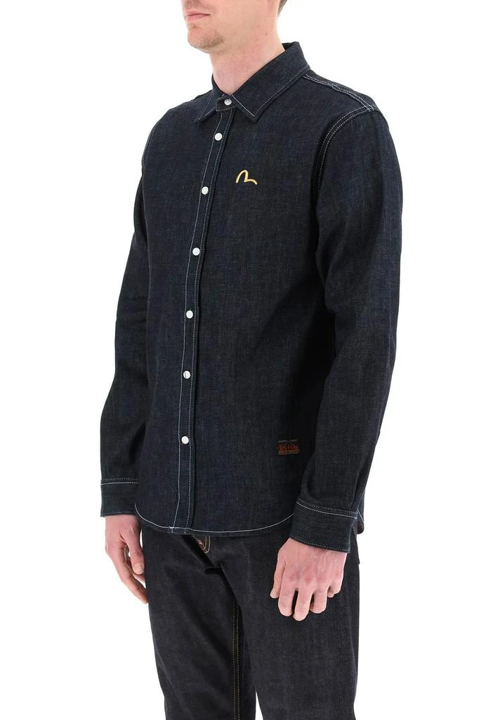 商品Evisu|Evisu denim shirt with komainu frame foil,价格¥1341,第4张图片详细描述