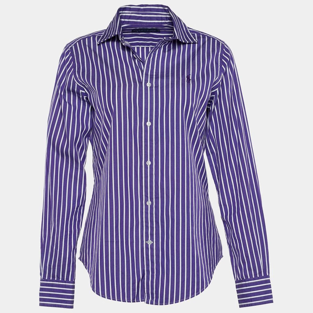 商品[二手商品] Ralph Lauren|Ralph Lauren Purple Striped Cotton Long Sleeve Shirt M,价格¥808,第1张图片