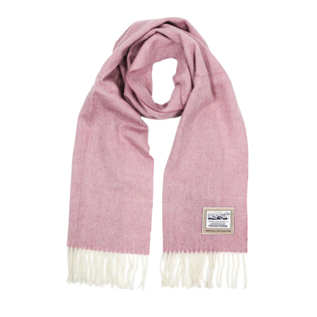 Heritage | Heritage Rose Woolen Herringbone Scarf 199.49元 商品图片