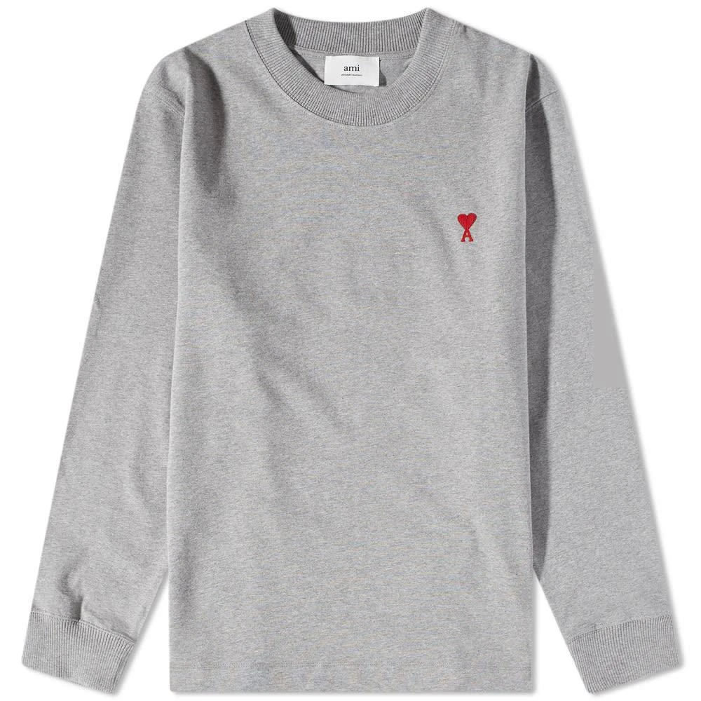 商品AMI|AMI Long Sleeve Small A Heart T-Shirt,价格¥1007,第1张图片