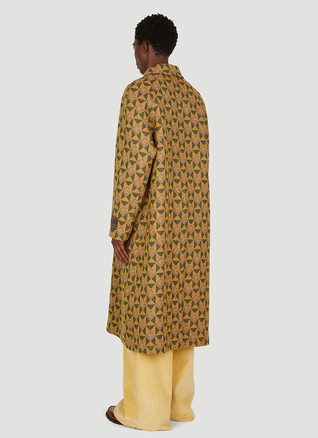 G Rhombi Coat in Yellow商品第4张图片规格展示