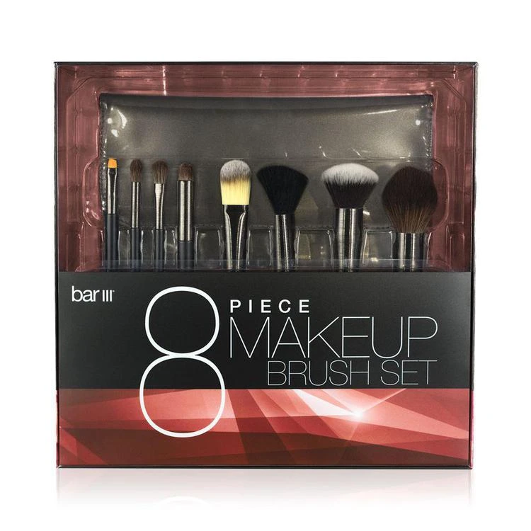 商品Macy's Impulse Beauty Collection|Bar III 8-Pc. Makeup Brush Set, Created for Macy's,价格¥148,第1张图片