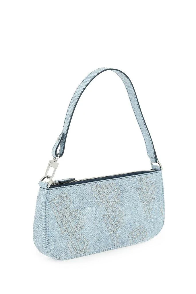 商品by FAR|By far denim print leather 'rachel' bag,价格¥2436,第3张图片详细描述