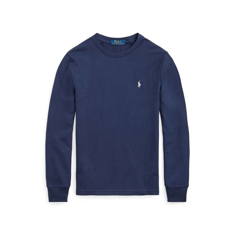 商品Ralph Lauren|Big Boys Thermal Waffle-Knit Long Sleeve T-shirt,价格¥85,第1张图片