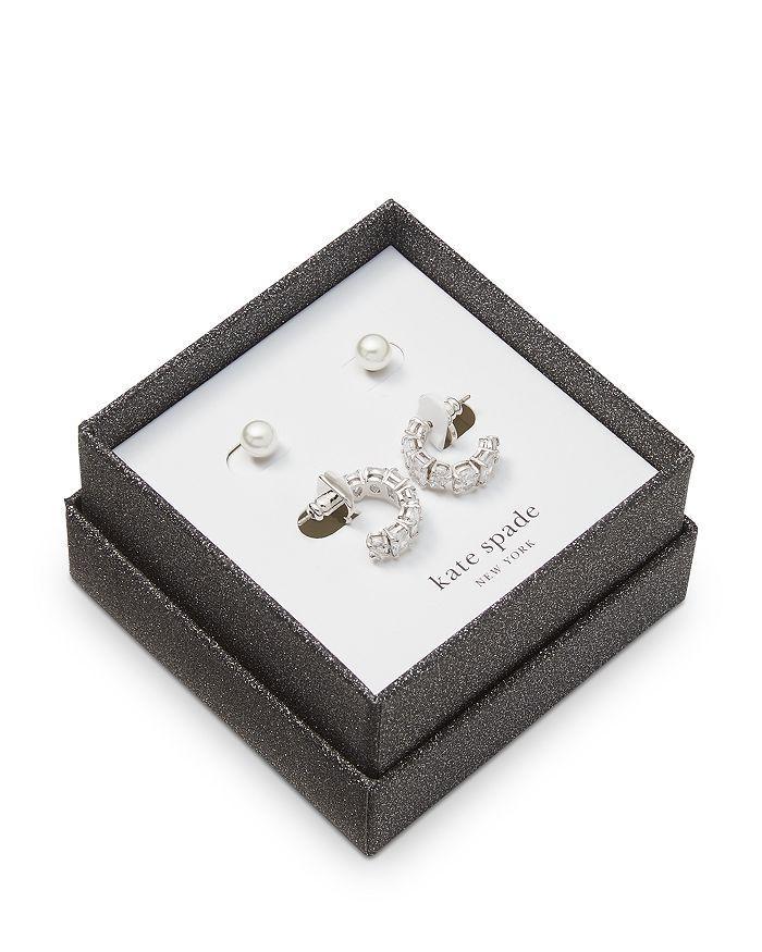 商品Kate Spade|You're a Gem Stud & Huggie Earrings Set,价格¥581,第1张图片