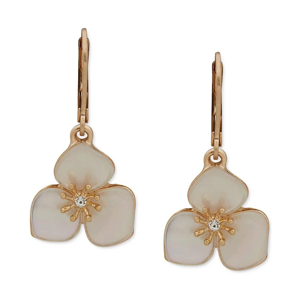 商品Lonna & Lilly|Gold-Tone Crystal Iridescent Flower Drop Earrings,价格¥194,第1张图片