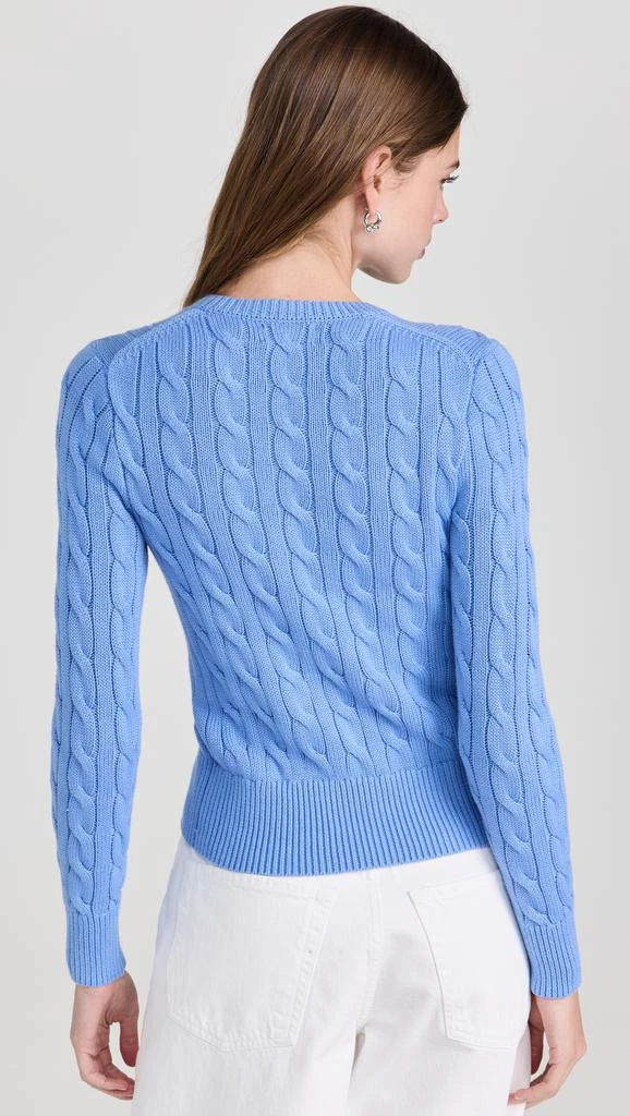 商品Ralph Lauren|Cotton Cable Long Sleeve Cardigan,价格¥1683,第2张图片详细描述