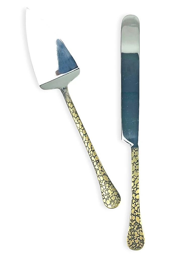 商品Michael Wainwright|Panthera Gold 2-Piece Cake Server Set,价格¥632,第1张图片