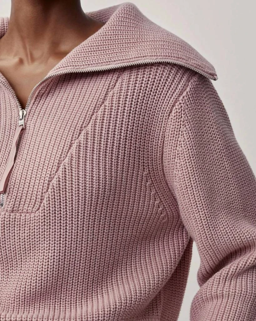 商品Varley|Mentone Knit Sweater In Pale Mauve,价格¥814,第4张图片详细描述
