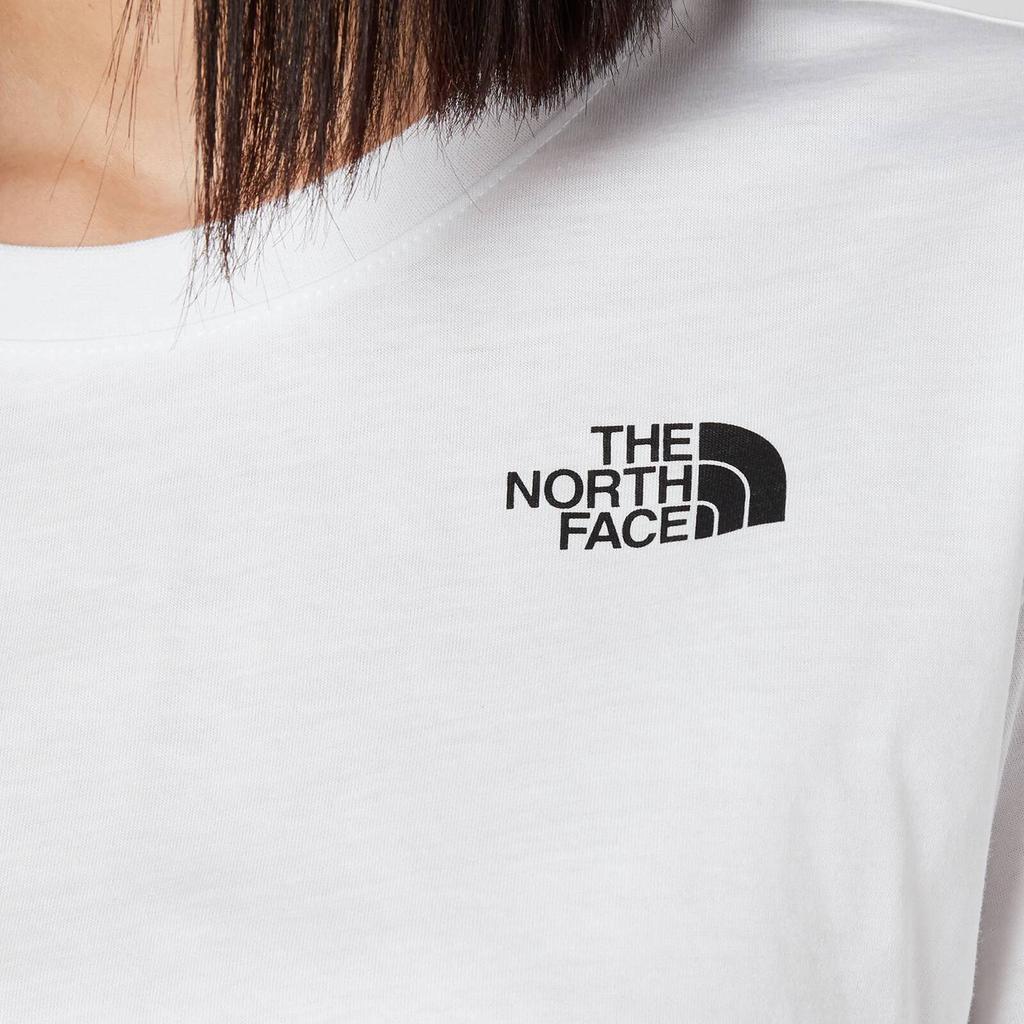 The North Face Women's Cropped Simple Dome Short Sleeve T-Shirt - TNF White商品第4张图片规格展示
