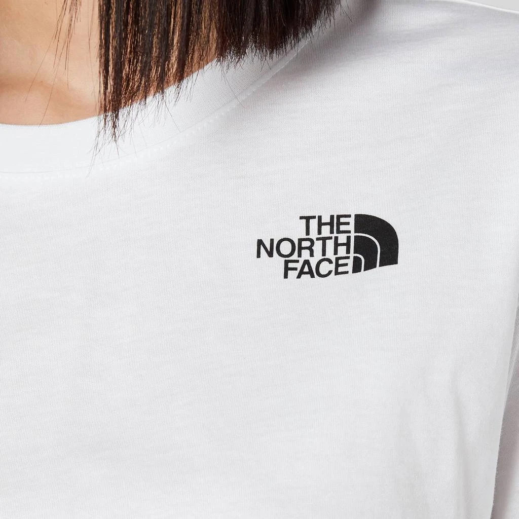 商品The North Face|The North Face Women's Cropped Simple Dome Short Sleeve T-Shirt - TNF White,价格¥158,第4张图片详细描述