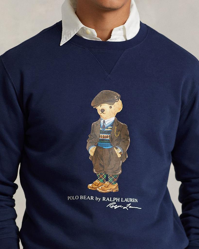 Cotton Blend Fleece Polo Bear Print Crewneck Sweatshirt商品第4张图片规格展示