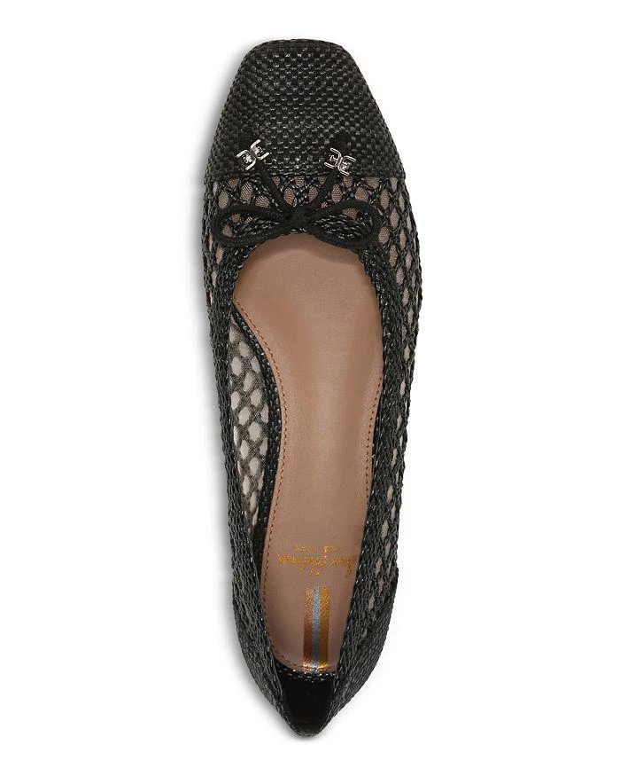 商品Sam Edelman|Women's May Square Toe Bow Accent Openwork Flats,价格¥1024,第3张图片详细描述