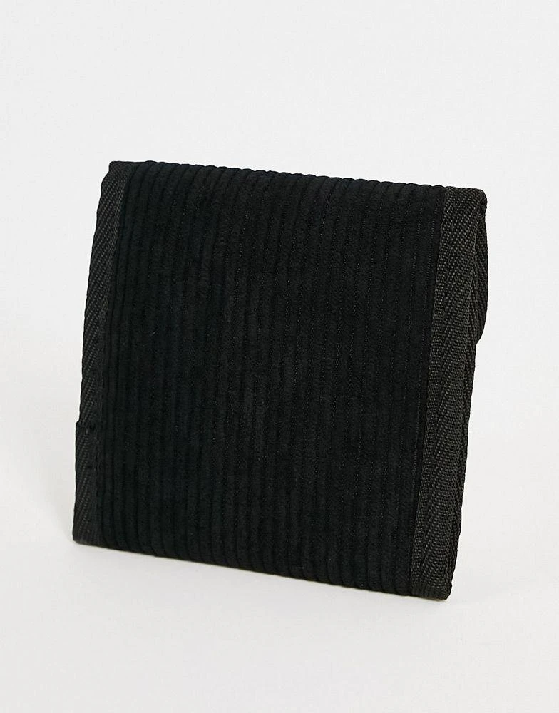 商品ASOS|ASOS DESIGN cord wallet in black,价格¥44,第2张图片详细描述
