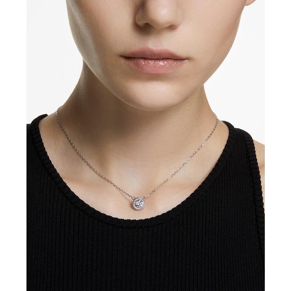 Silver-Tone Constella Crystal Pendant Necklace, 14-7/8" + 3" extender商品第5张图片规格展示