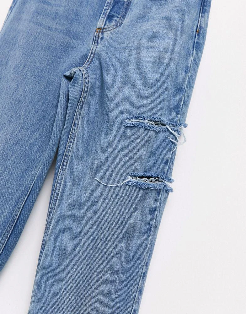 商品Topshop|Topshop Kort jean with slash rips in bleach,价格¥186,第4张图片详细描述