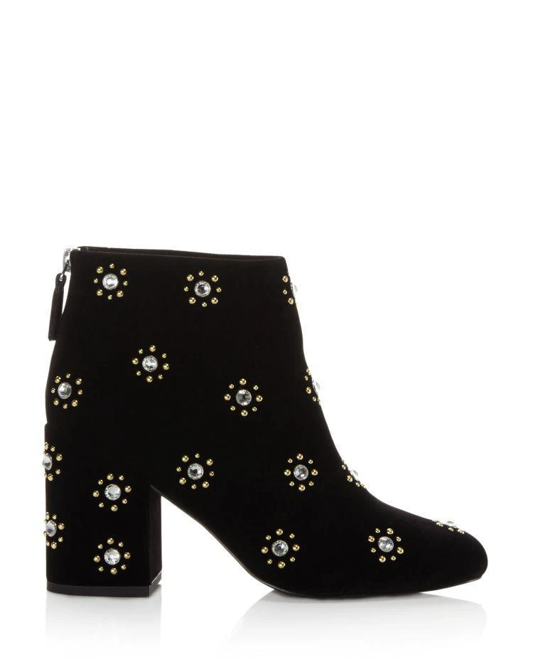 商品SENSO|Jamie Velvet Embellished Booties,价格¥1078,第2张图片详细描述