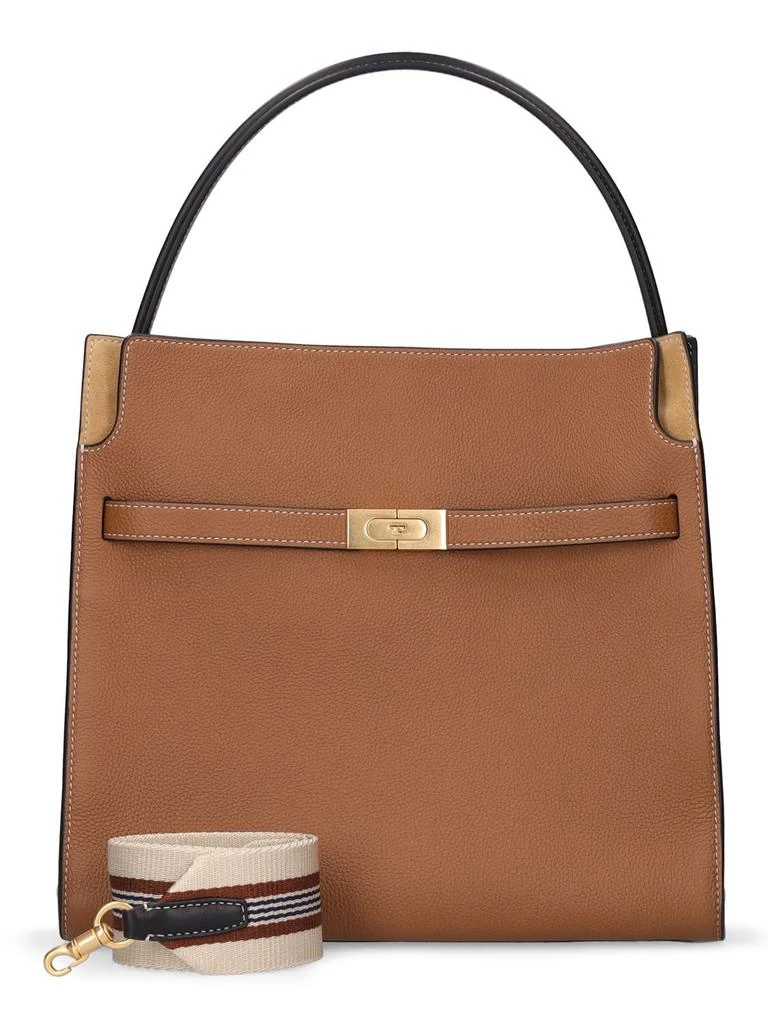 商品Tory Burch|Double Lee Radziwill Pebbled Leather Bag,价格¥13967,第4张图片详细描述