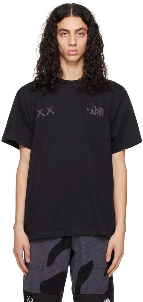 商品The North Face|Black KAWS Edition Embroidered T-Shirt,价格¥540,第1张图片