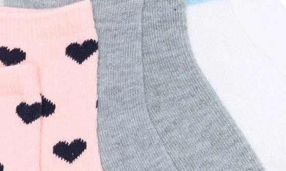 商品Nordstrom|Kids' Assorted 3-Pack Quarter Socks,价格¥68,第3张图片详细描述