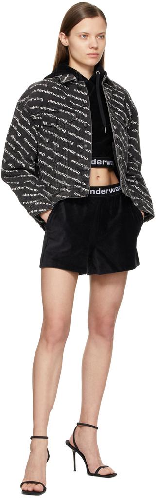 Black Logo Elastic Shorts商品第4张图片规格展示