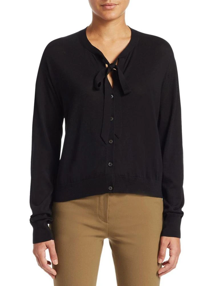 商品Theory|Tie Neck Cardigan,价格¥1314,第1张图片