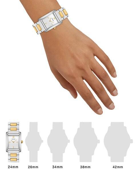 商品Tory Burch|Eleanor Two-Tone Stainless Steel Watch,价格¥2389,第4张图片详细描述