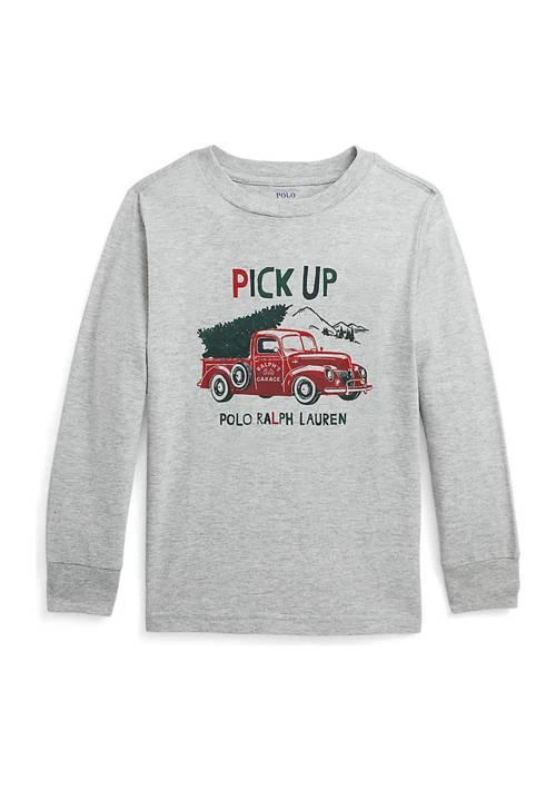 商品Ralph Lauren|Lauren Childrenswear Boys 4 7 Cotton Jersey Graphic T Shirt,价格¥139,第1张图片详细描述