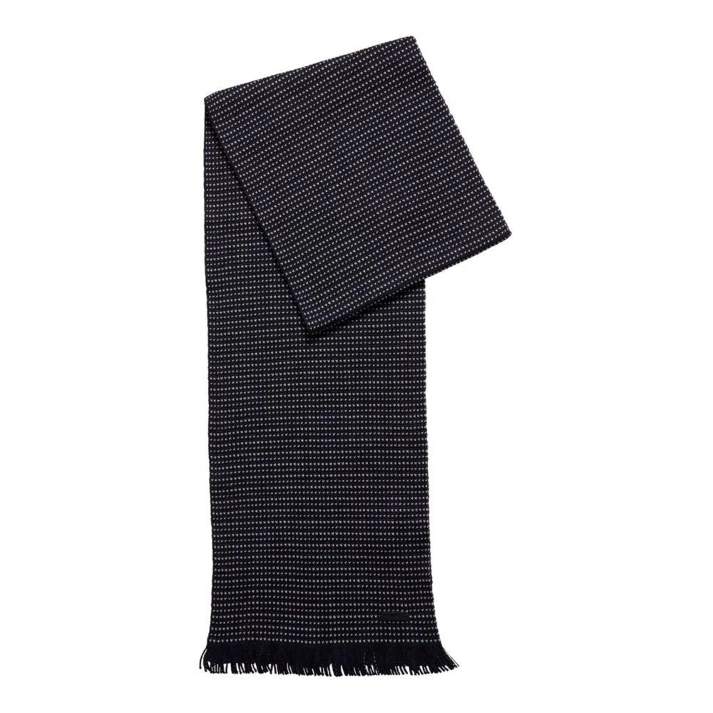 商品Hugo Boss|HUGO BOSS - Logo Badge Scarf And Hat Set In Virgin Wool,价格¥836,第1张图片