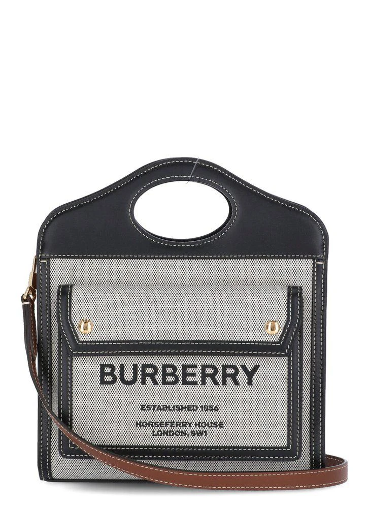 商品Burberry|Burberry Logo Printed Mini Tote Bag,价格¥7514,第1张图片