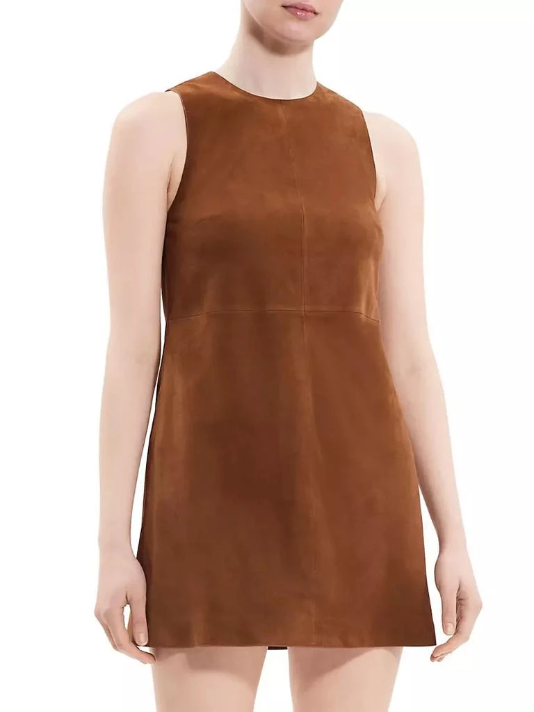 商品Theory|Suede A-Line Shift Dress,价格¥2723,第3张图片详细描述