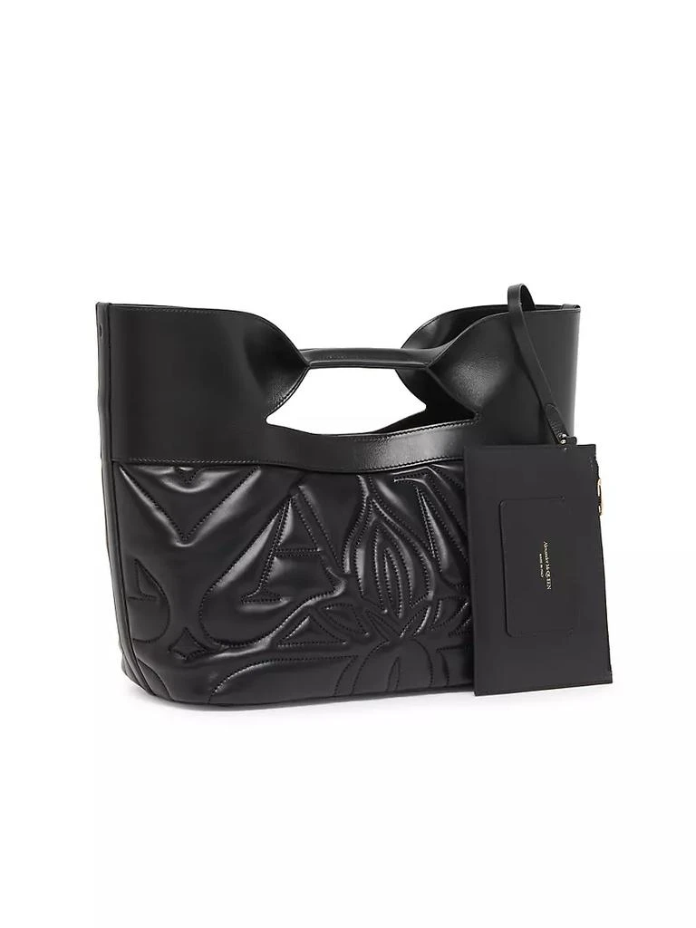 商品Alexander McQueen|Small Seal Bow Bag In Leather,价格¥17551,第4张图片详细描述