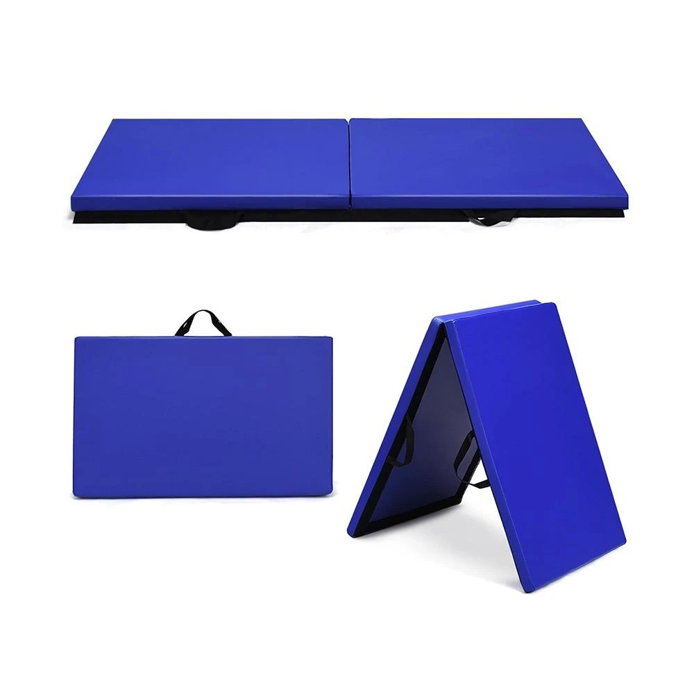 商品Costway|6'x2' Yoga Mat Folding Exercise Aerobics Stretch Gymnastic,价格¥335,第1张图片