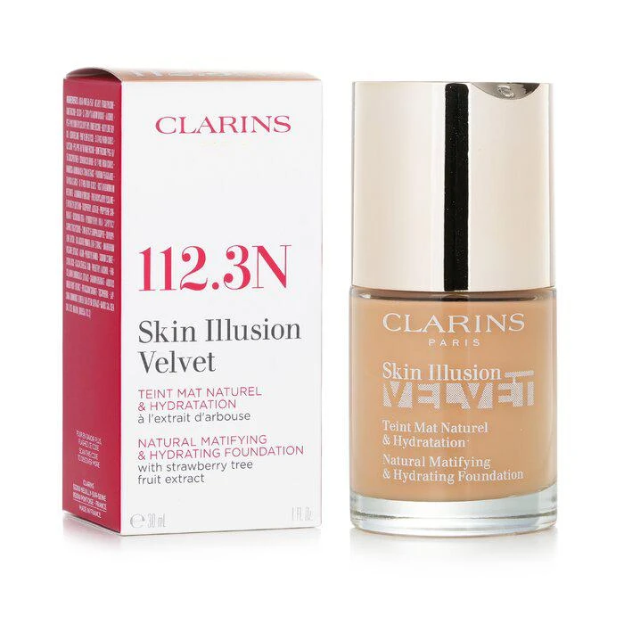 商品Clarins|Clarins 丝滑哑光自然保湿粉底液 - # 112.3N Sandalwood -112.3N Sandalwood(30ml/1oz),价格¥425,第2张图片详细描述