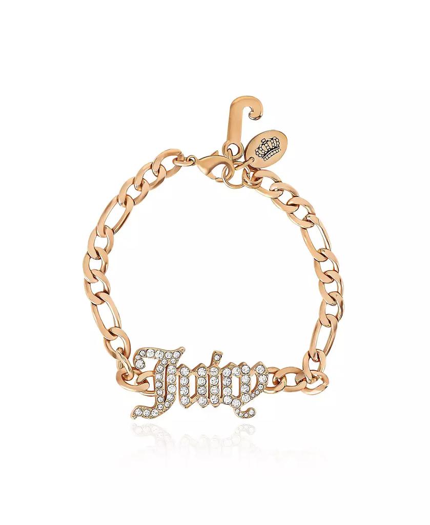 -Tonfarbenes Kettenarmband mit Kronen-Herz-Anhänger image 2